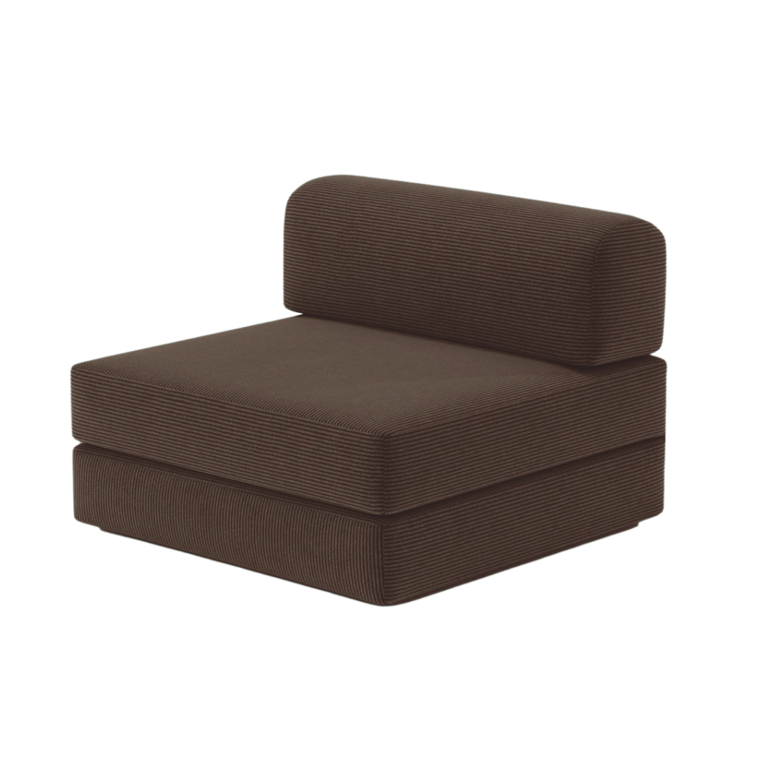Belle Single Armless Seat - Corduroy BUBULAND HOME