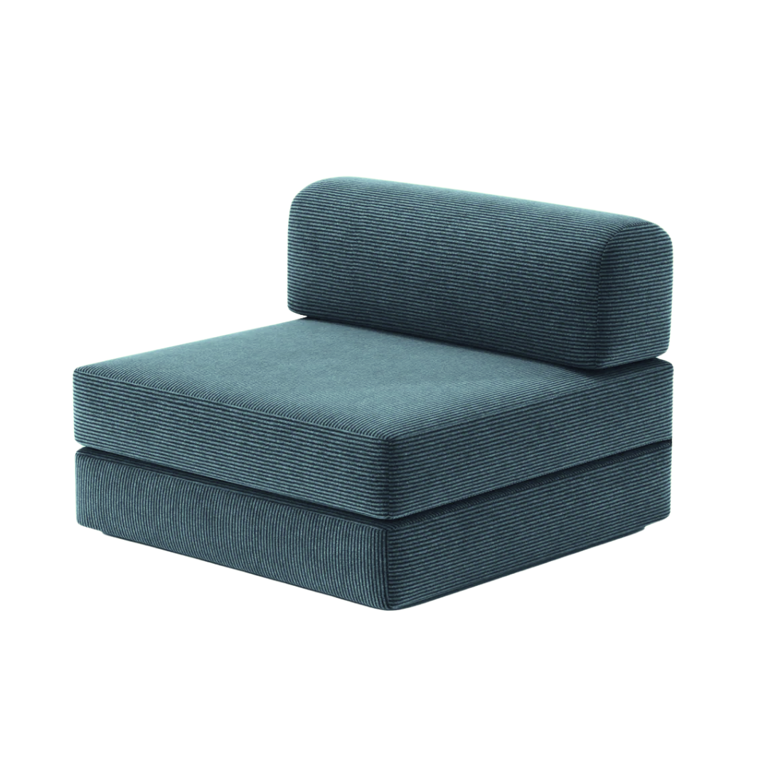 Belle Single Armless Seat - Corduroy BUBULAND HOME