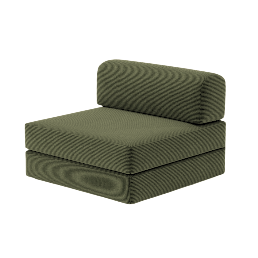 Belle Single Armless Seat - Corduroy BUBULAND HOME