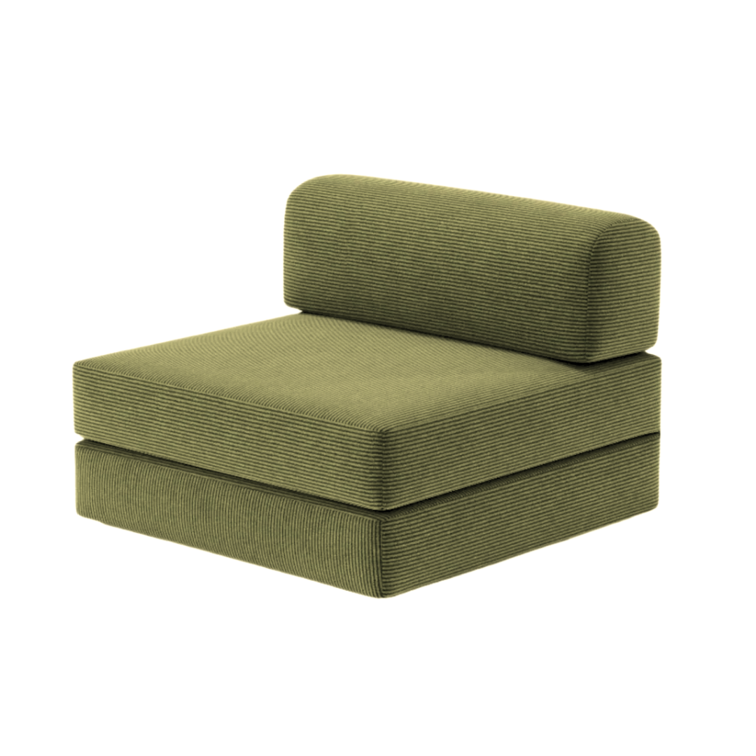 Belle Single Armless Seat - Corduroy BUBULAND HOME