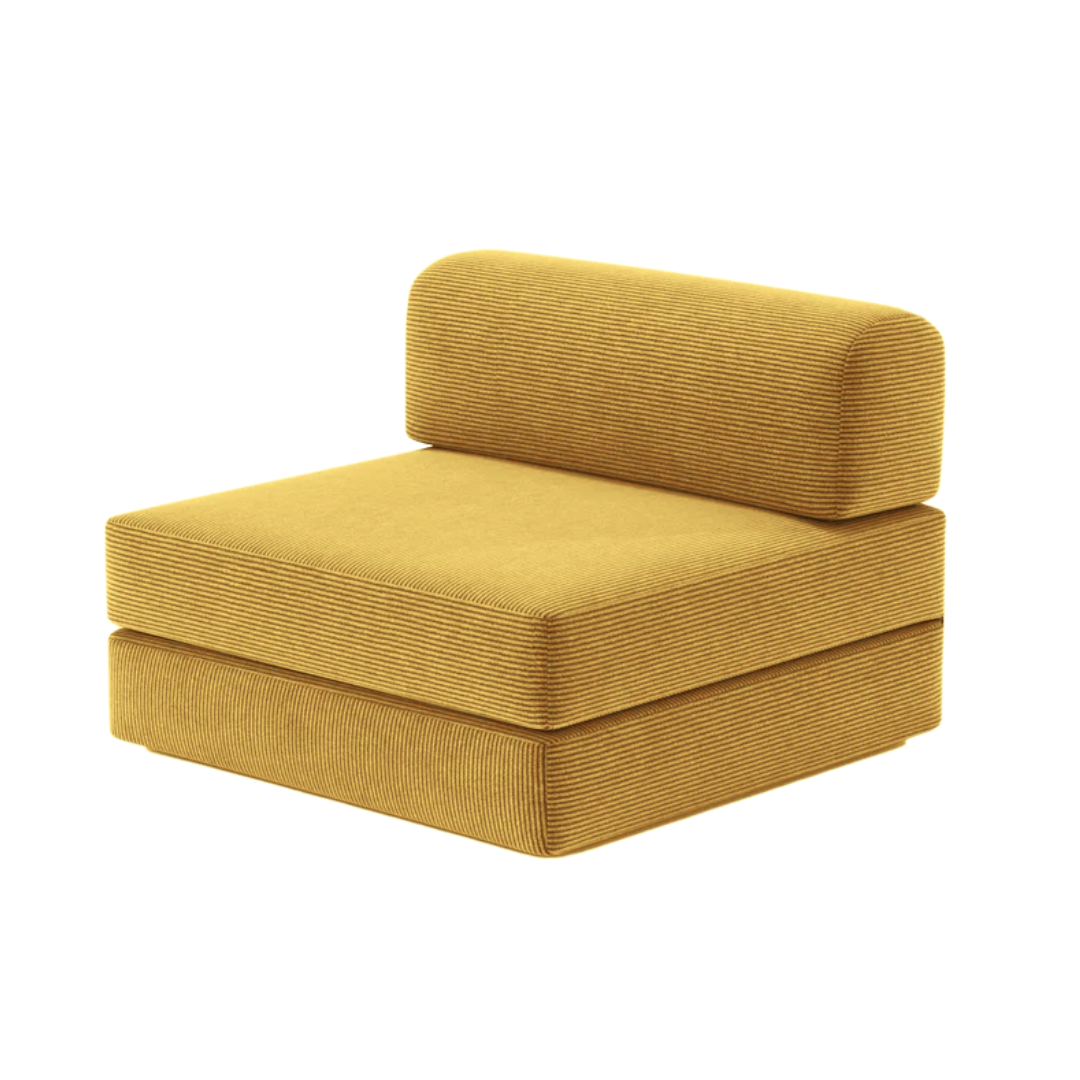 Belle Single Armless Seat - Corduroy BUBULAND HOME