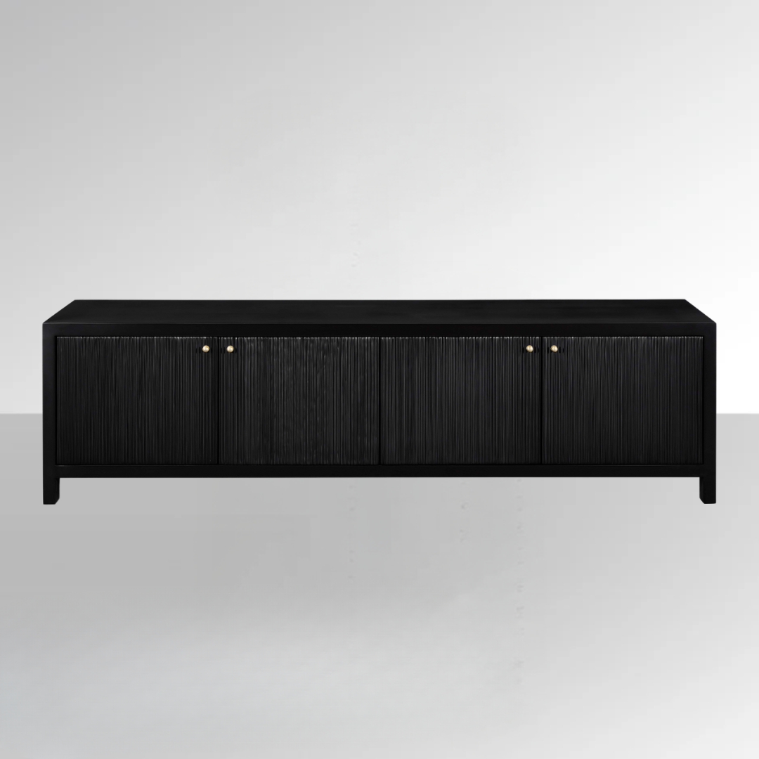 Bentley Ridge Entertainment Unit - Black BUBULAND HOME