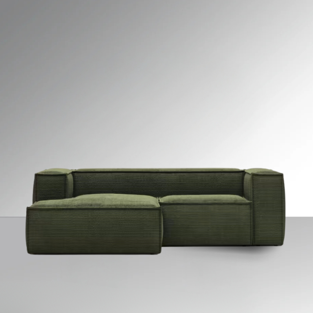 Block Modular Sofa - Moss Green Premium Fabric - BUBULAND HOME