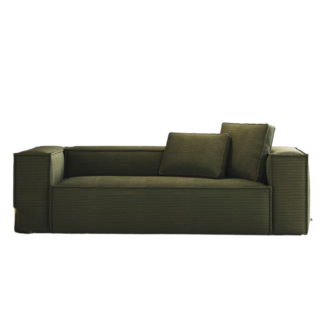 Block Modular Sofa - Moss Green Premium Fabric - BUBULAND HOME