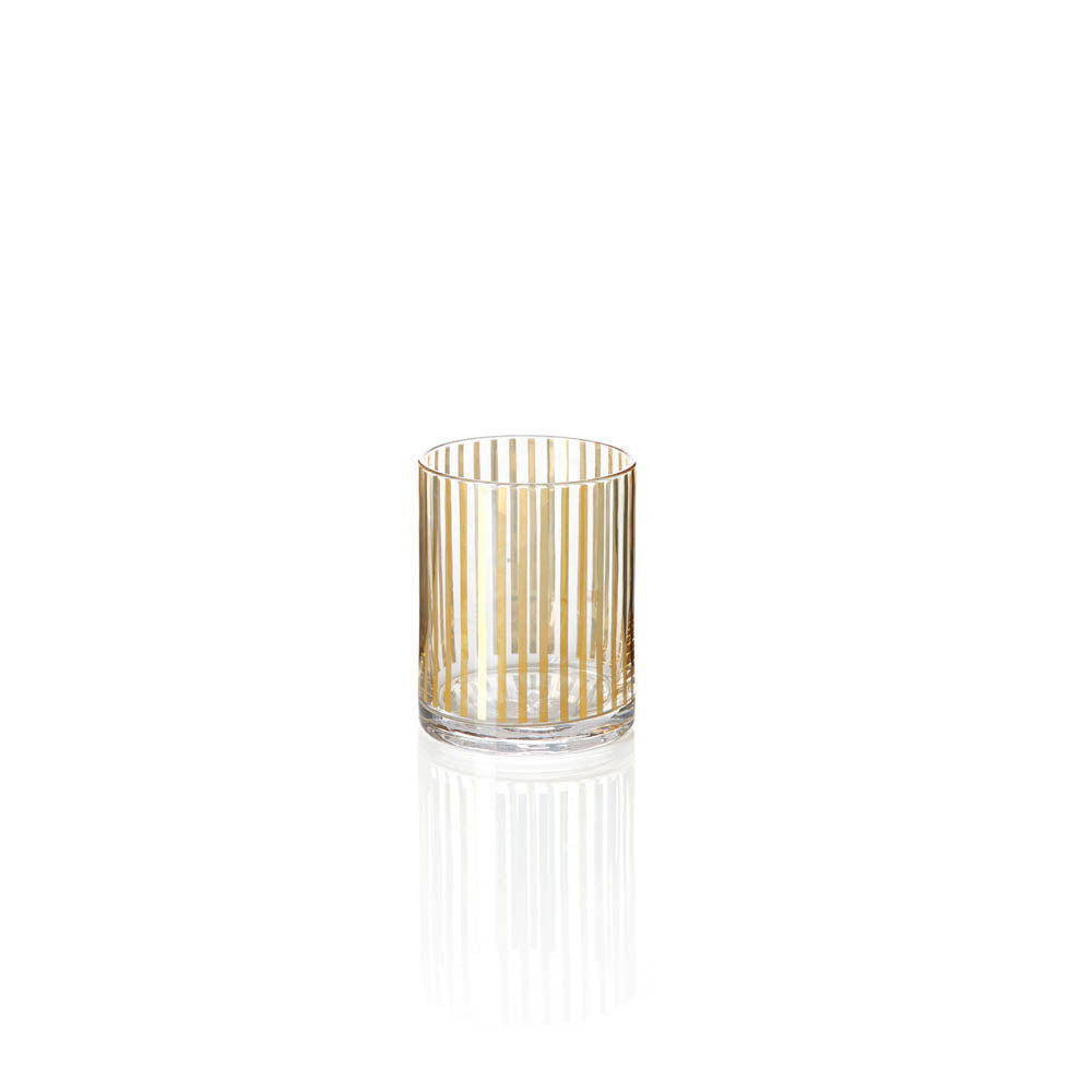 Camus Golden Glass Cups - Tableware Vertical stripes BUBULAND HOME