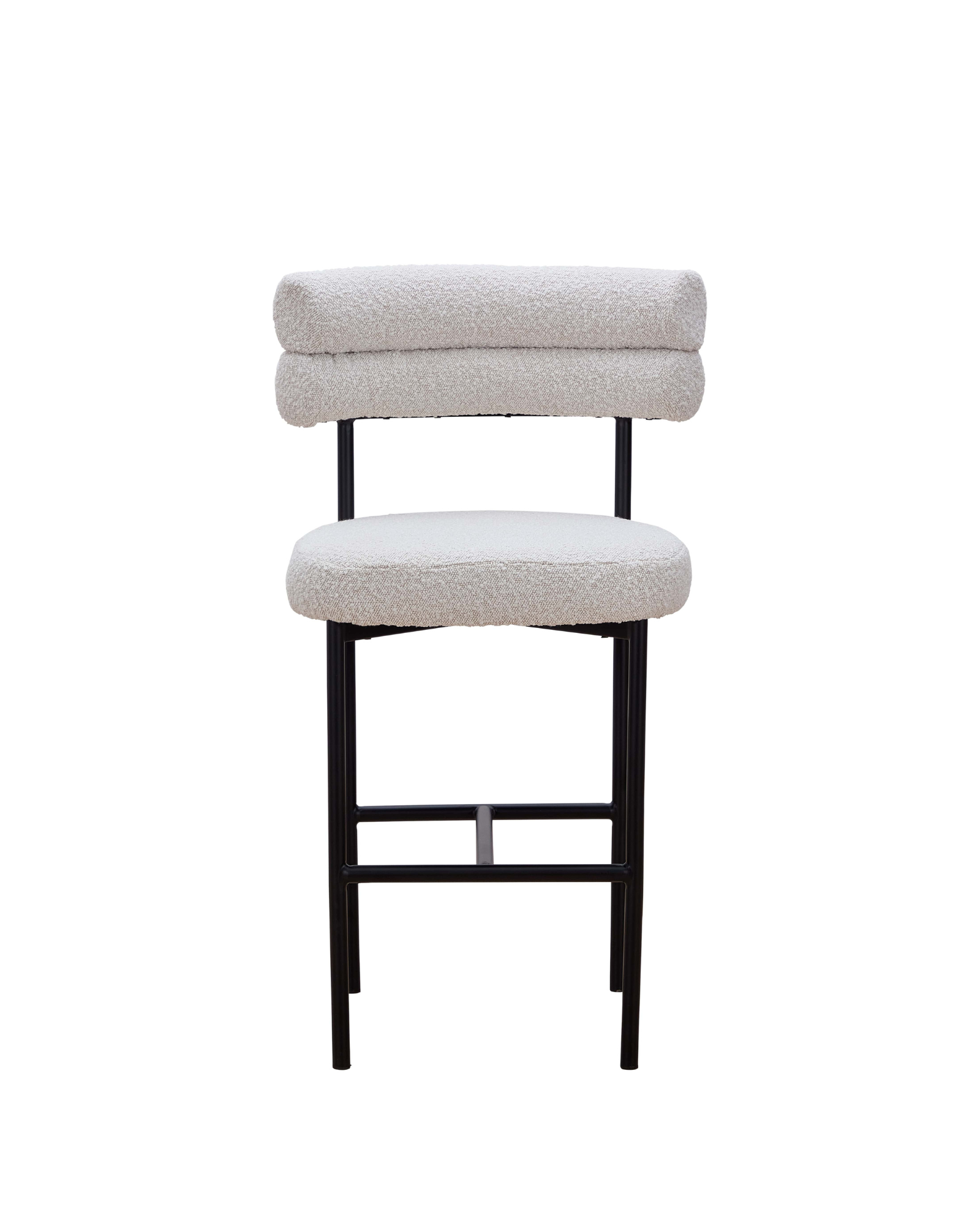 Cassandra Barstool -  Premium Ivory Boucle BUBULAND HOME