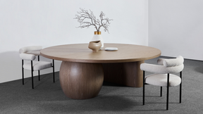 Cassandra Dining Chair -  Premium Ivory Boucle BUBULAND HOME