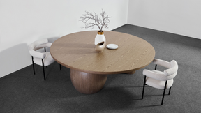 Cassandra Dining Chair -  Premium Ivory Boucle BUBULAND HOME