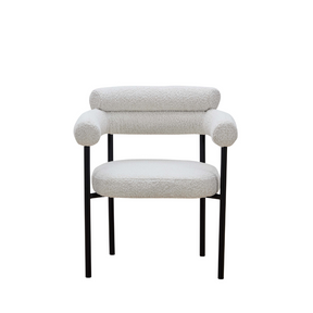Cassandra Dining Chair -  Premium Ivory Boucle BUBULAND HOME