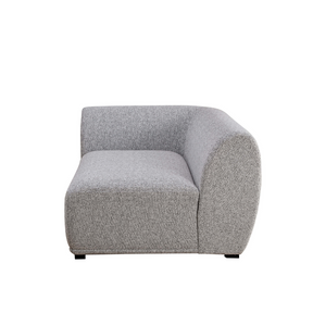 Charles  Modular Sofa Corner Seat in Angled Side View on White Background