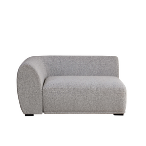 Charles Modular Sofa Corner Seat in Front View on White Background