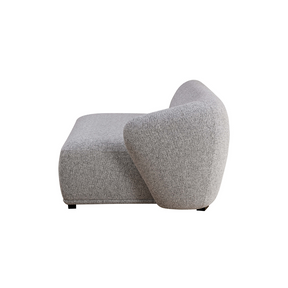 Charles Modular Sofa Left Arm Seat in Side View on White Background