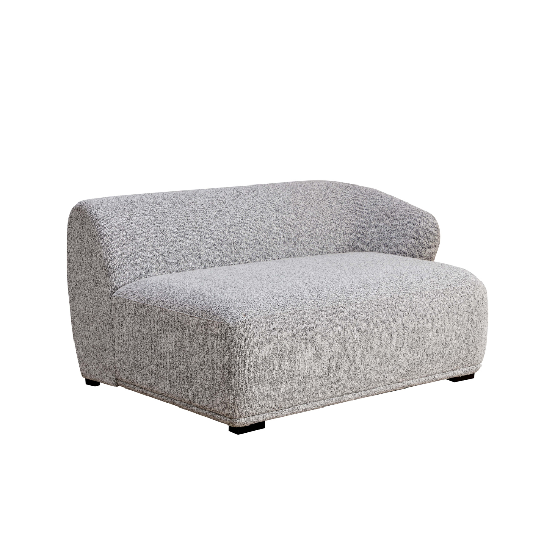 Charlie Modular Sofa Right Arm Seat in Angled Front View on White Background