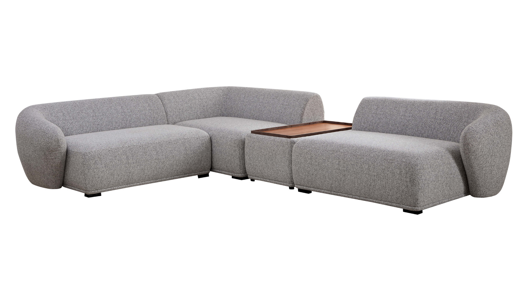 Charles Modular Sofa in Angled View on White Background