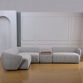Charles Modular Sofa on Front View in Timber Room
