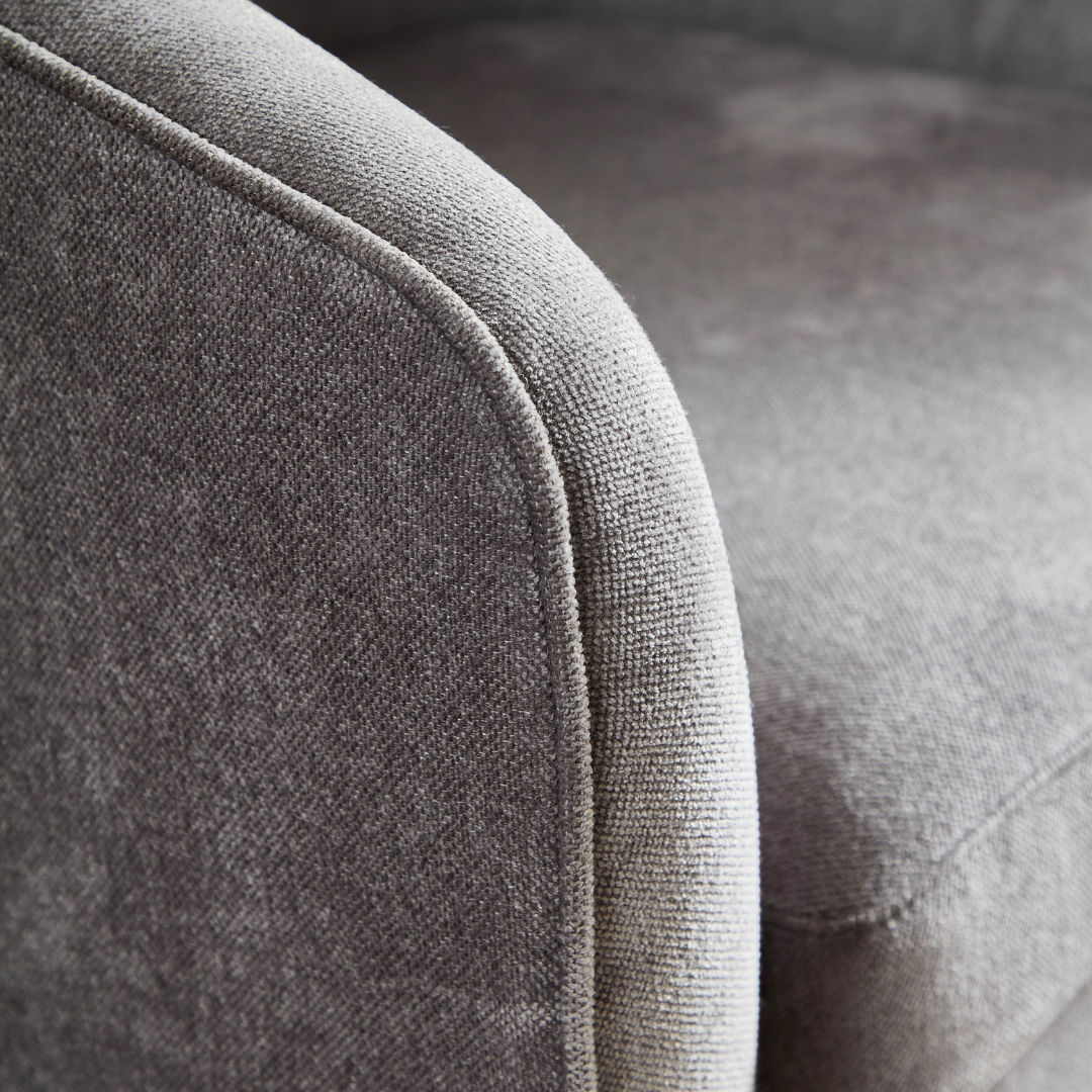 Charlotte Tub Swivel Armchair - Grey BUBULAND HOME