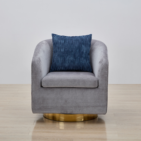 Charlotte Tub Swivel Armchair - Grey BUBULAND HOME