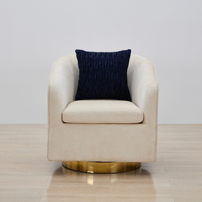Charlotte Tub Swivel Armchair - Ivory BUBULAND HOME