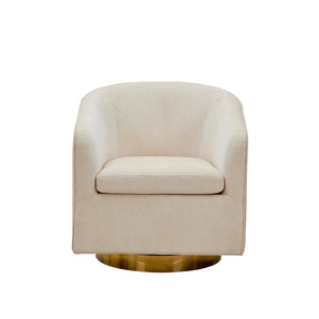 Charlotte Tub Swivel Armchair - Ivory BUBULAND HOME