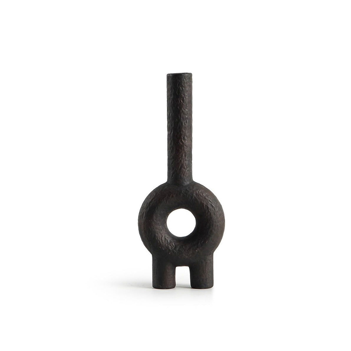 Circular Series Ceramic Vase - Black BUBULAND HOME