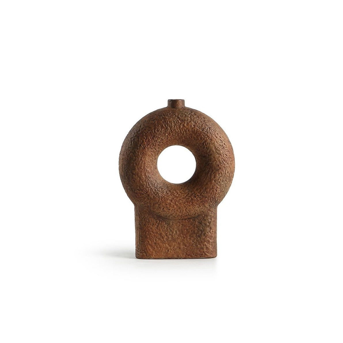 Circular Series Ceramic Vase - Brown BUBULAND HOME