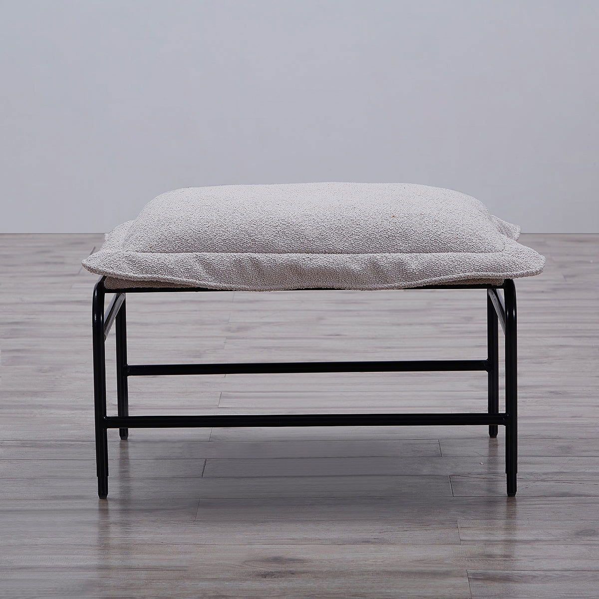 Cloud Ottoman - Dove Grey Boucle BUBULAND HOME