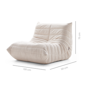 Cocoon Lounge Chair - Flat Boucle BUBULAND HOME