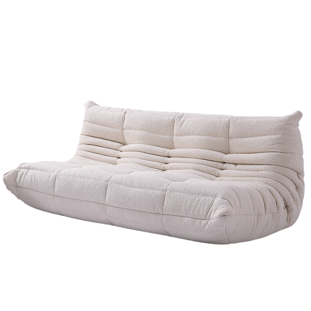 Cocoon Lounge Chair - Flat Boucle BUBULAND HOME