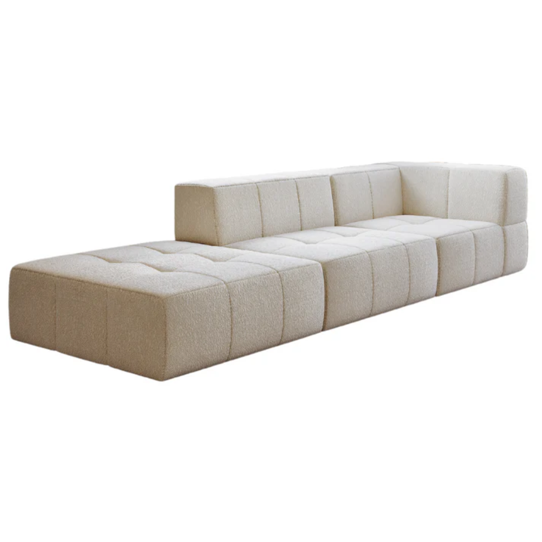 Waffo Modular Sofa - Natural White Premium Fabric