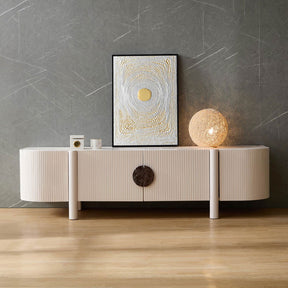 Craft Entertainment Unit - White | Customise Marble Handle BUBULAND HOME
