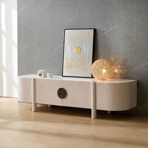Craft Entertainment Unit - White | Customise Marble Handle BUBULAND HOME