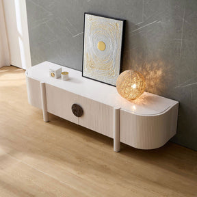 Craft Entertainment Unit - White | Customise Marble Handle BUBULAND HOME