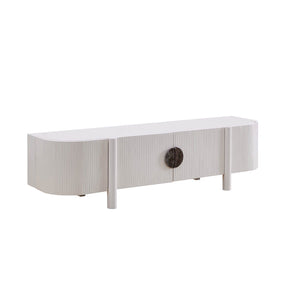 Craft Entertainment Unit - White | Customise Marble Handle BUBULAND HOME