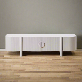 Craft Entertainment Unit - White | Customise Marble Handle BUBULAND HOME