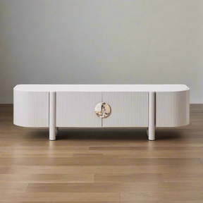 Craft Entertainment Unit - White | Customise Marble Handle BUBULAND HOME