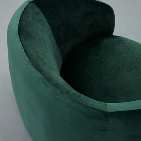 Cuddo Swivel Armchair - Green Velvet BUBULAND HOME