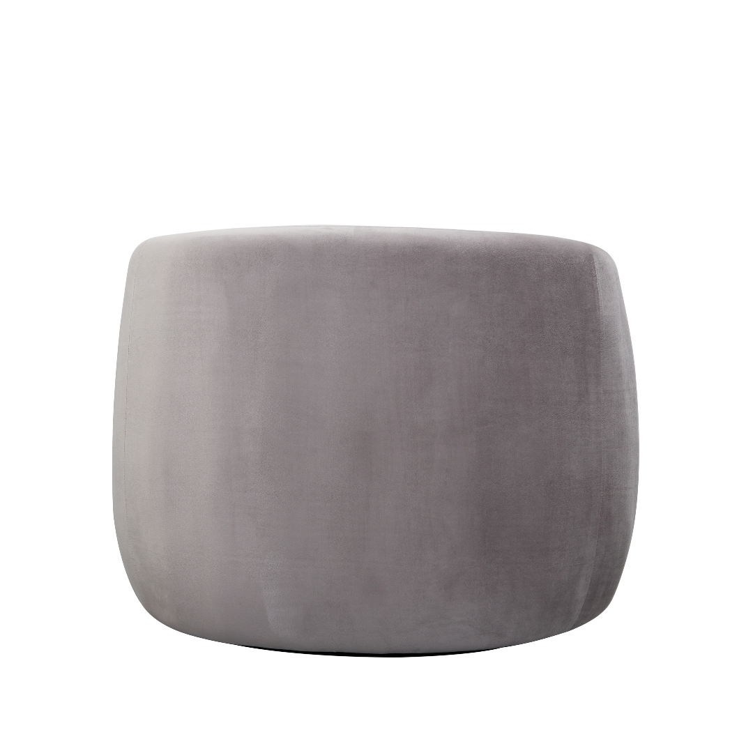 Cuddo Swivel Armchair - Grey Velvet BUBULAND HOME