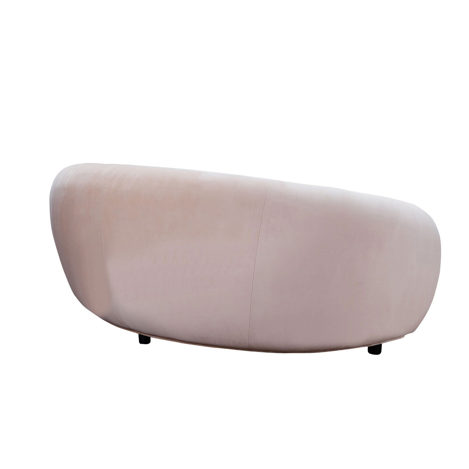 Curvo 2.5 Seater Velvet Sofa - Shell BUBULAND HOME