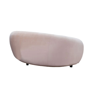 Curvo 2.5 Seater Velvet Sofa - Shell BUBULAND HOME