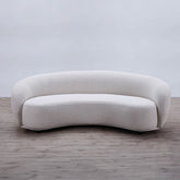 Curvo 3 Seater Boucle Sofa - Premium Ivory BUBULAND HOME