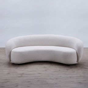Curvo 3 Seater Boucle Sofa - Premium Ivory BUBULAND HOME