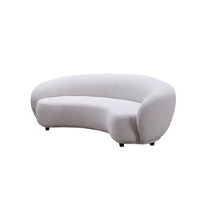 Curvo 3 Seater Boucle Sofa - Premium Ivory BUBULAND HOME