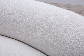 Curvo 3 Seater Boucle Sofa - Premium Ivory BUBULAND HOME
