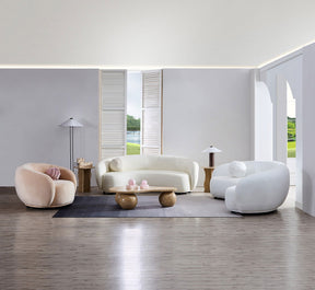 Curvo Occasional Armchair - Velvet Shell - sofa Shell Velvet BUBULAND HOME