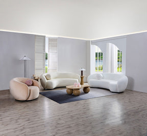 Curvo Occasional Armchair - Velvet Shell - sofa Shell Velvet BUBULAND HOME