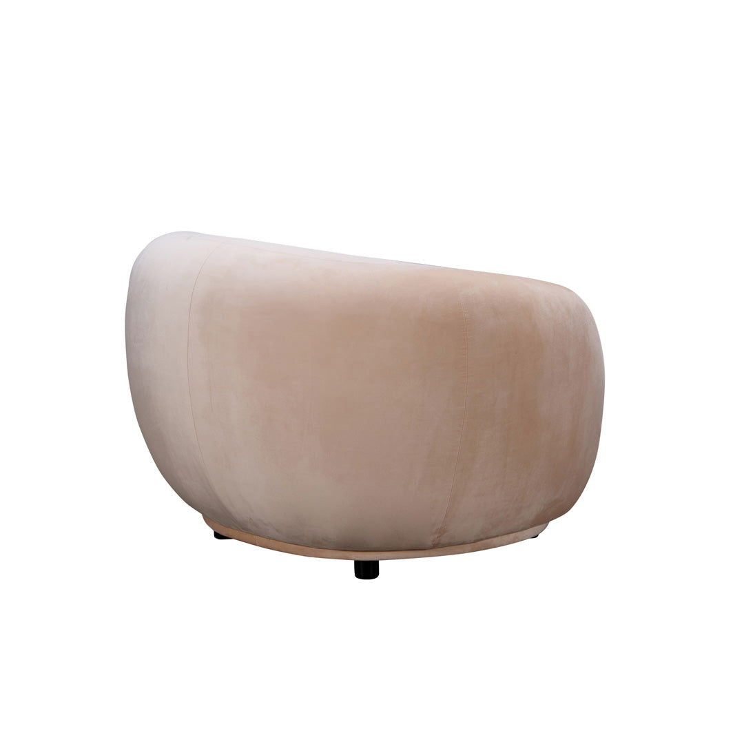 Curvo Occasional Armchair - Velvet Shell - sofa Shell Velvet BUBULAND HOME
