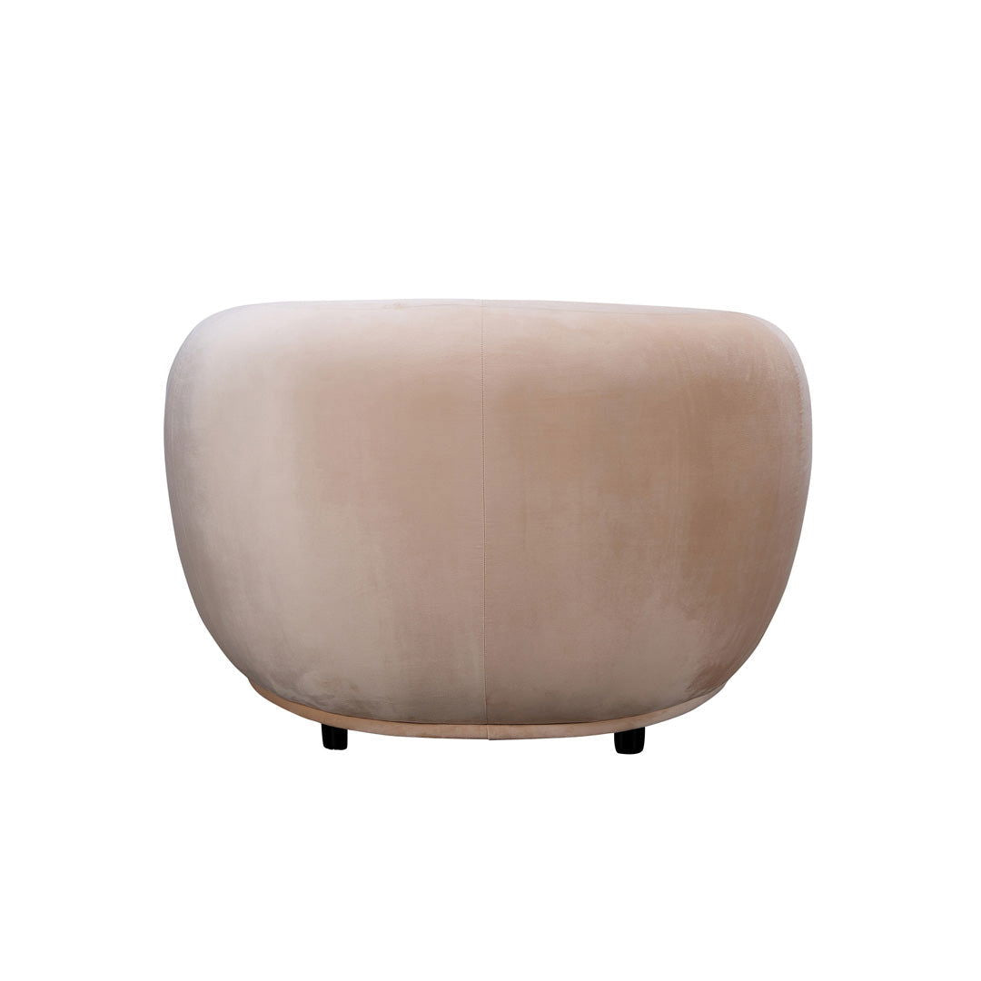 Curvo Occasional Armchair - Velvet Shell - sofa Shell Velvet BUBULAND HOME