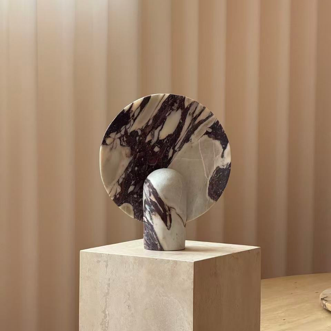 Dawn Calacatta Viola Marble Table Lamp