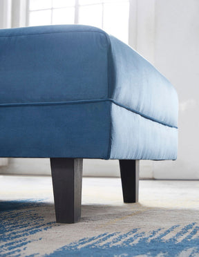 Delatite Velvet Daybed Chaise Lounge - Blue BUBULAND HOME