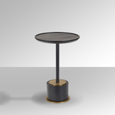 Dion Black Timber Side Table - Side Table Default Title BUBULAND HOME